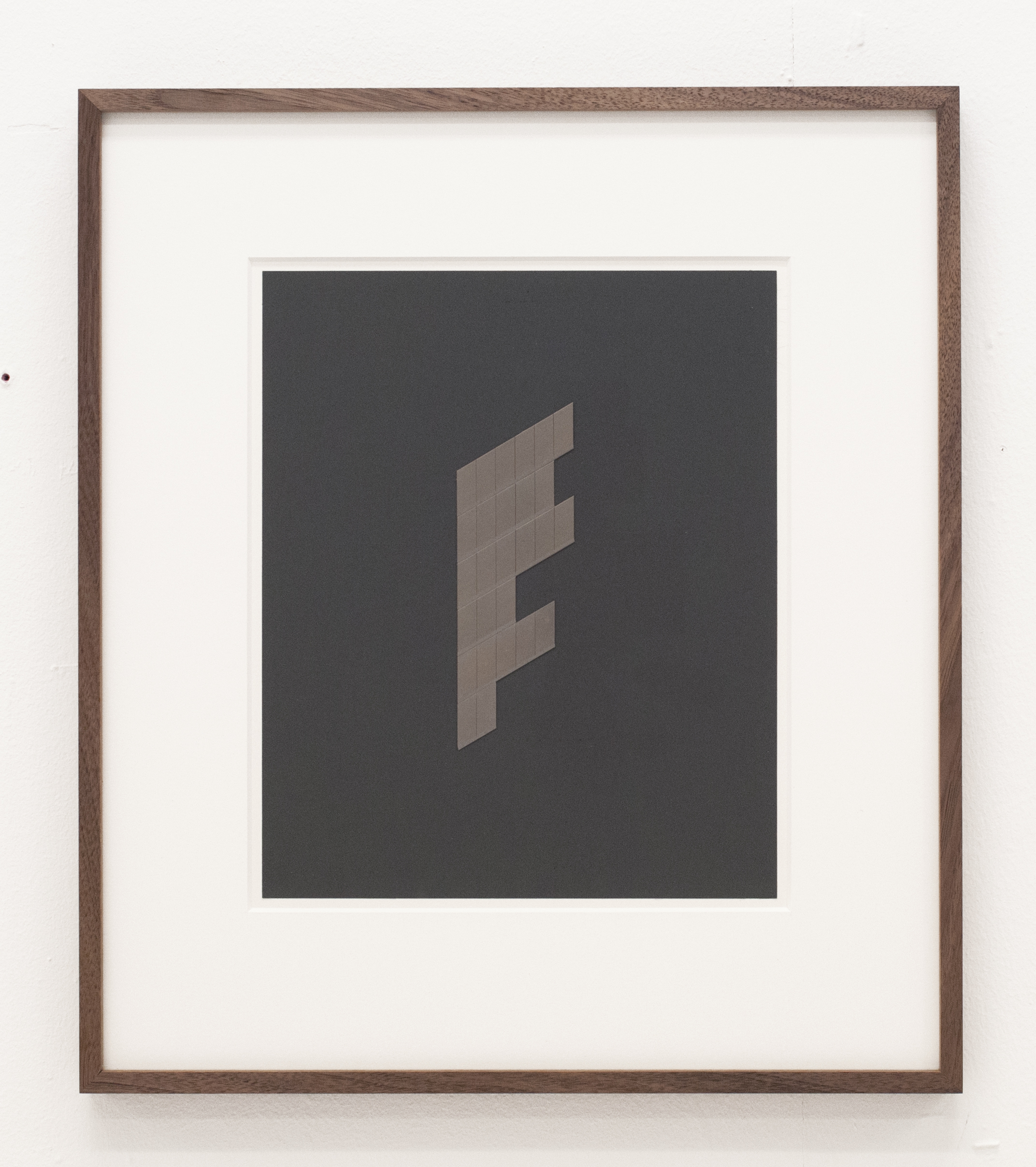 O.T. / 210 mm × 297 mm / Steel blades on sandpaper / 2012