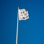 The sky is the Limit / 1800mm X 800mm / Polyster flag / 2010.